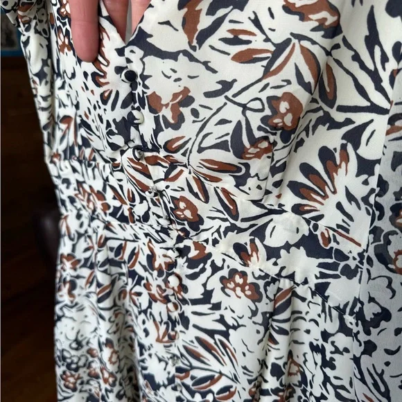 Floral Print Dress with Long Sleeves - Picture 5 of 13